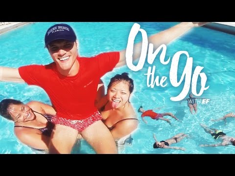 Filip learns synchro swimming – On the go with EF #28