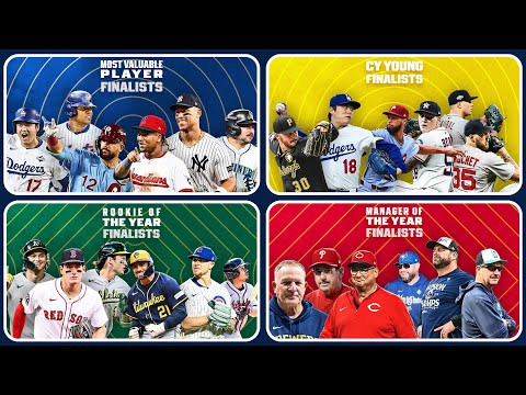 2025 BBWAA AWARDS finalists announced! 📢 (MVP, Cy Young, Rookie of the Year)