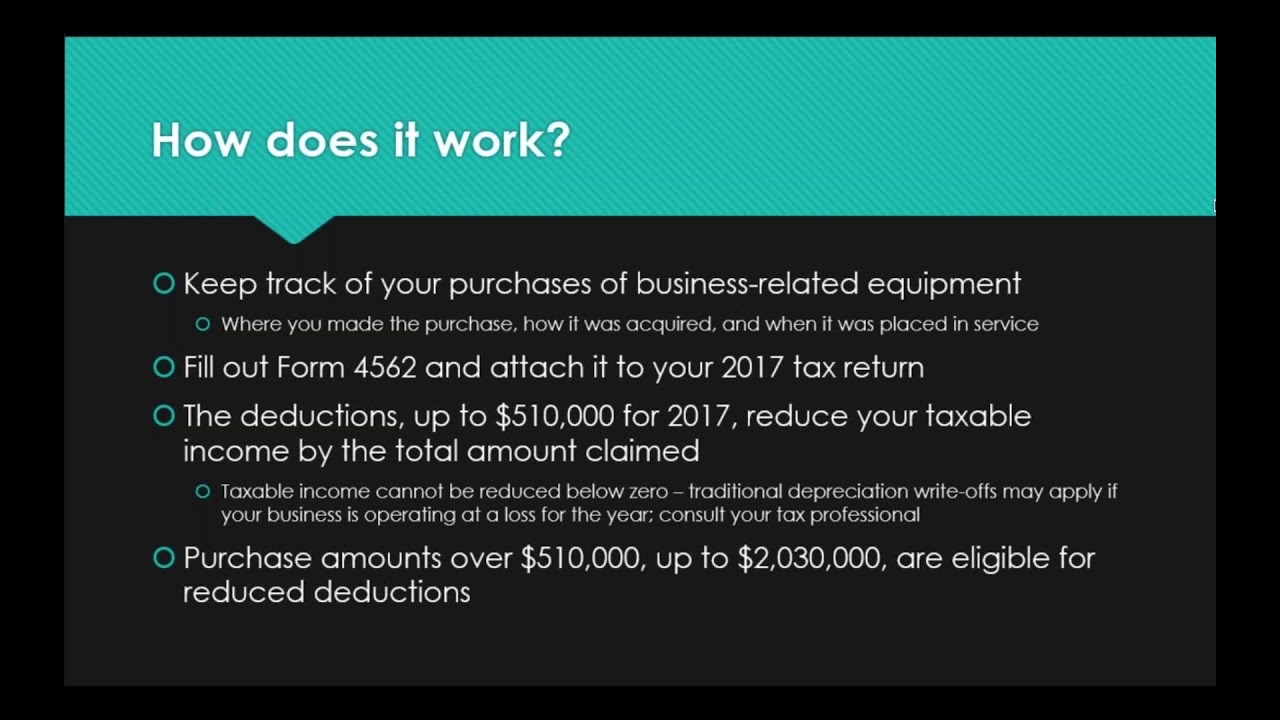 Leverage SECTION 179 for Your Business  |   Excellent Networks
