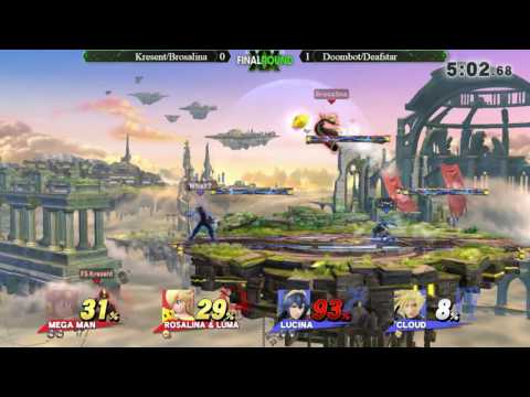 FRXX Sm4sh Doubles - Doombot/Deafstar vs Kresent/Brosalina - Smash 4 Doubles Losers Quarters