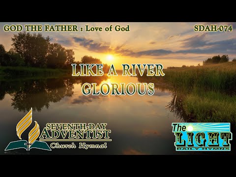Like a River Glorious - Hymn No. 074 | SDA Hymnal | Instrumental | Lyrics
