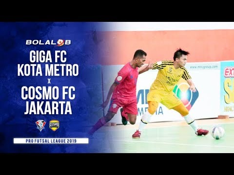 Duel Sengit! Giga FC Kota Metro (4) x (4) Cosmo FC Jakarta - Pro Futsal League 2019