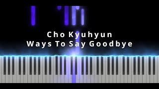 [Easy Piano Remake Tutorial] 규현 圭賢 Cho Kyuhyun - Ways To Say Goodbye 안녕의 방식 Cover / Fall, Once Again