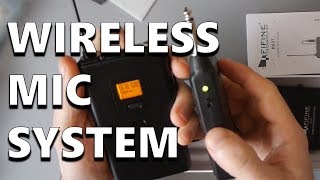 Video thumbnail for Fifine 20 Channel UHF Wireless Lavalier Lapel Microphone System by Kevin Muldoon