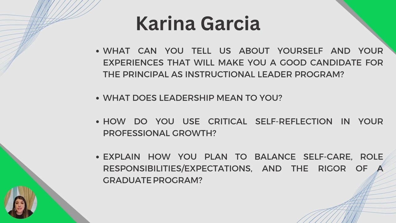 Principal certification program video