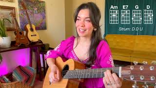 Download lagu HOTEL CALIFORNIA by The Eagles: Easy Guitar Tutorial for Beginners mp3