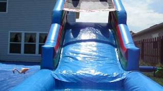 preview picture of video 'POWER BOUNCER, Inc.   Ocean Water Slide with Pool'