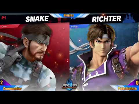 Ultimate SmashaPalooza: It Returns! - Winners Semis - Commander (Snake) vs Poncholate (Richter)