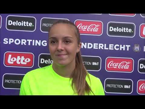 Interview with Standard de Liège goalkeeper Lisa Lichtfus after the WSLB Match at RSC Anderlecht