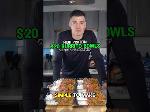 20$ Burrito Bowl Meal Prep🔥 #recipe #gym #gymrat #highprotien #food #health #muscledummies