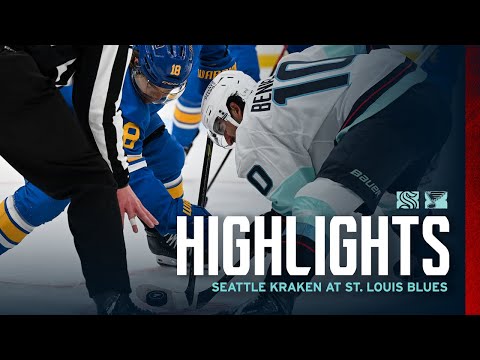 Seattle Kraken at St. Louis Blues | 11/8 Game Highlights