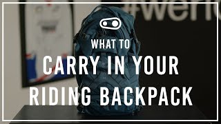 What Should You Carry In Your Riding Backpack?