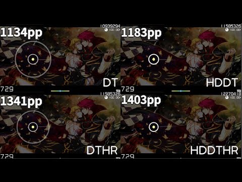 07th Expansion - rog-unlimitation | DT vs HDDT vs DTHR vs HDDTHR with pp counter