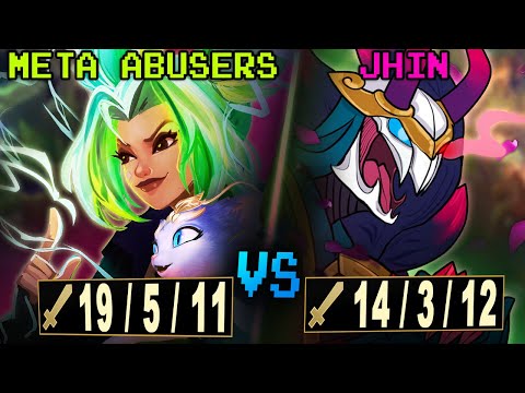 Jhin doesn't bow down to Meta Abusers. They bow down to him.
