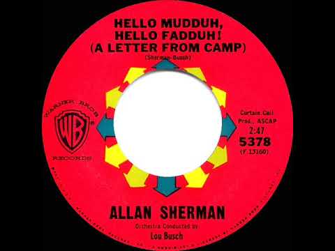 1963 HITS ARCHIVE: Hello Mudduh, Hello Fadduh! - Allan Sherman (a #1 record)