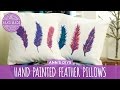 DIY Hand Painted Feather Pillows - HGTV ...