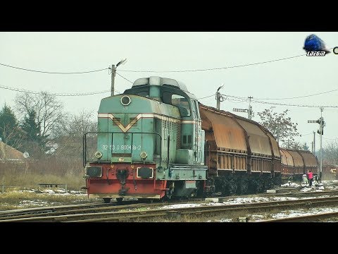 LDH1250 80-0489-2 la Manevră/Shunting in Gara Valea lui Mihai Station [Winter Edition]22December2018