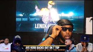 AYE VERB BACKS OUT ON T-TOP + JAE MILLZ DROPS "EAZY WORK" + ARP IS DUMPING THE DRACO ON BUL!!!