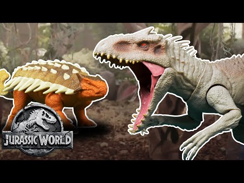 Indominus Rex Vs. Ankylosaurus (Sweded) | Jurassic World | Mattel Action!