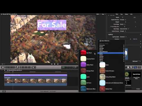 Tracking 3D Text in FCP X using DriveX powered by mocha : Adding a Fly In - Fly Out animation