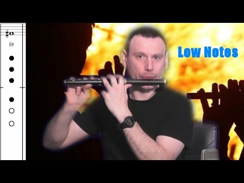 Learn to play the B Flat Marching Flute:  Let's Learn The Low Keys