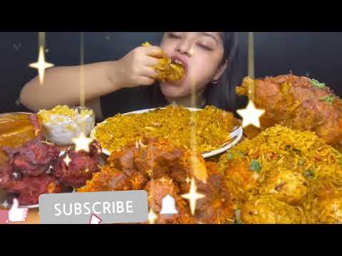 SPIC WHOLE MURG, CHICKEN BIRYANI, MUTTON BIRYANI,EGG BIRYANI, EATING SHOW