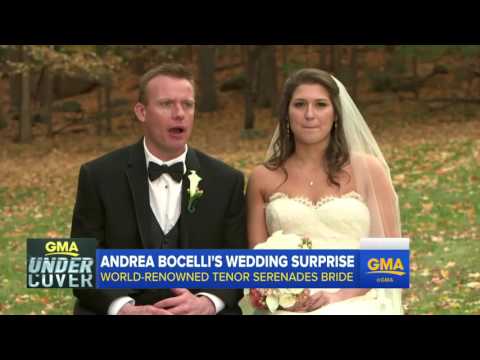Andrea Bocelli Surprise Wedding Serenade