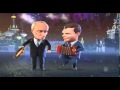 Прикол!!!Путин и Медведев Новогодние частушки 2011 Мульт личности 