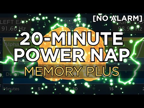 20-minute POWER NAP to Improve Memory (2 Hour Benefit) - The Best Binaural Beats (No Alarm)