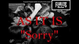 AS IT IS -  Sorry (SUBTITULADA ESPAÑOL)
