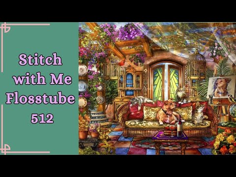 Stitch with me [HAED Mini Summer Room] Flosstube #512 | Close Up  Stitching | STITCHERY LOVERS
