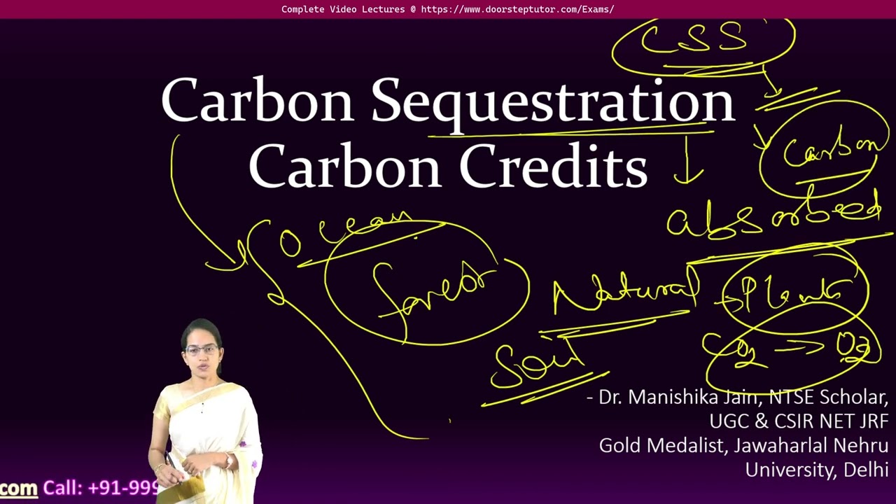 Carbon Sequestration & Carbon Credits | UGC Environmental Science @ doorsteptutor.com