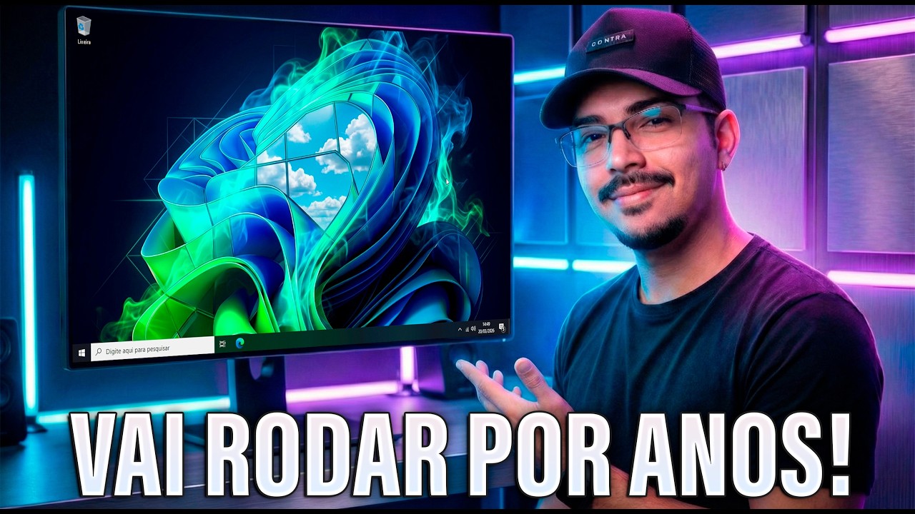O Windows 10 que TODOS deveriam usar! OFICIAL, Sem IA e Super Rápido ⚡️💻