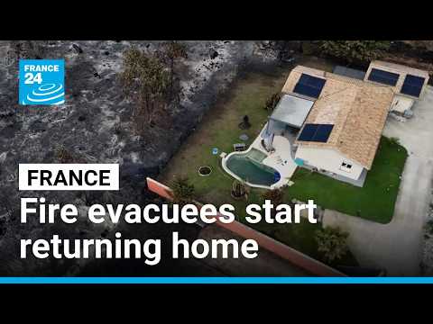 Fire evacuees start returning home in France's scorched southwest