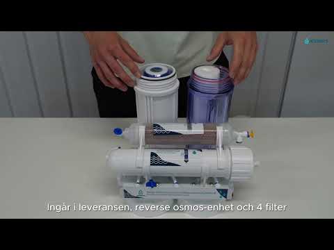 Vattenrenare Adwasys RO190 4-Stegs Vattenreningssystem Med Omvänd Osmos