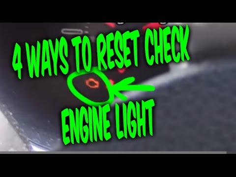 HOW TO RESET CHECK ENGINE LIGHT CODES, 4 FREE EASY WAYS !!!