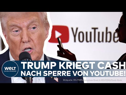 USA: YouTube muss 24,5 Millionen Dollar an Trump zahlen– Einigung nach Sperre wegen Kapitol-Rede!