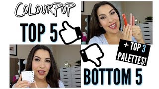 Top 5 Bottom 5: COLOURPOP MAKEUP