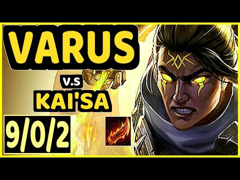 DUDSTHEBOY (VARUS) vs KAI'SA - 9/0/2 KDA BOTTOM ADC CHALLENGER GAMEPLAY - BR