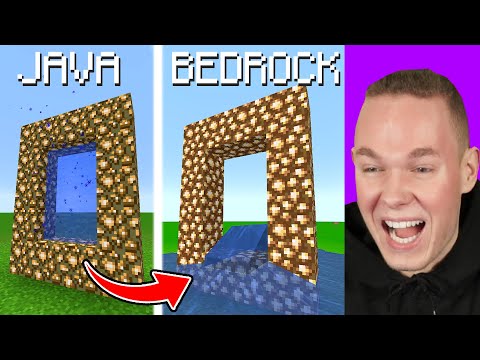 I TEST DIFFERENCES in JAVA & BEDROCK EDITION.. 😱 *FIERCE*