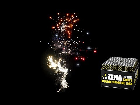 Zena Vuurwerk Neuheit 2020 Color Spinning Box Verbund | PyroExtremGermany
