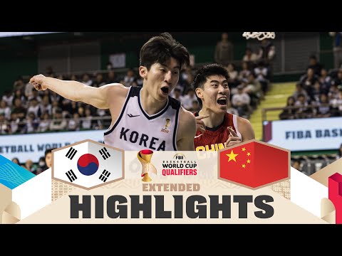 Korea 🇰🇷 v China 🇨🇳 | Extended Highlights | FIBA Basketball World Cup 2027 Asian Qualifiers