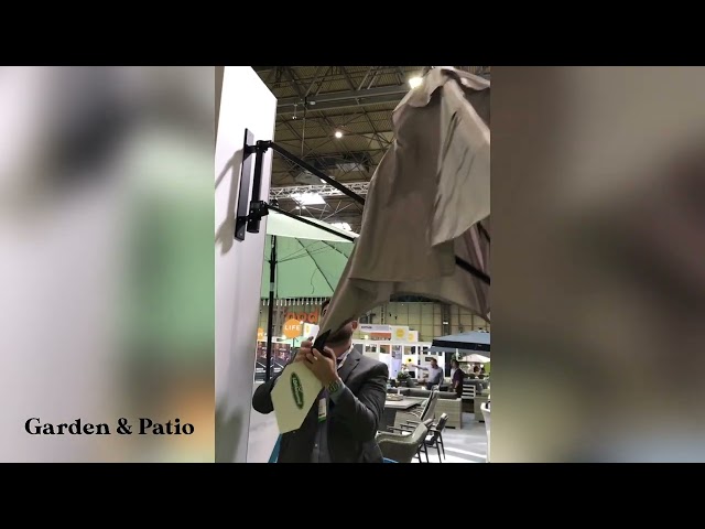 Vídeo relacionado con KESSER Paraguas de granito con tubo de acero inoxidable, soporte para sombrilla redondo de alta calidad de 30 kg - para bastones de paraguas de hasta 16-48 mm, soporte incluido