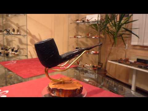 Pipa in radica billiard sabbiata - www.paronellipipe.it