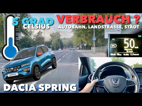 DACIA SPRING Herbst VERBRAUCH Drittel Mix : Autobahn, Landstraße & Stadt im Vergleich zum Frühling