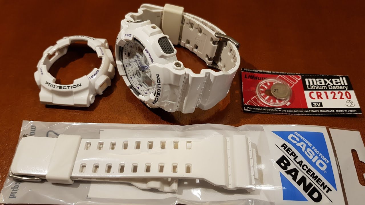 Wymiana baterii, bezela i paska w Casio G-Shock GA-100 [PL]
