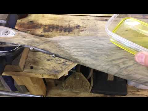 Gun stock oil finishing