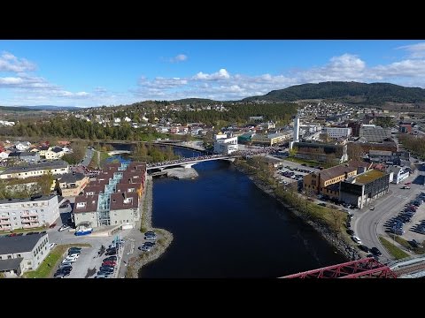 Bird's eye view of Steinkjer