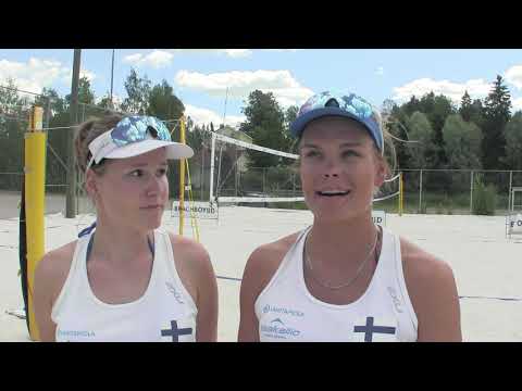 Beach Volleyn MM-kisat - Taru Lahti-Liukkonen ja Anniina Parkkinen