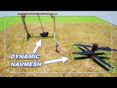 Dynamic NavMesh With Nav Modifiers Only; UNREAL ENGINE